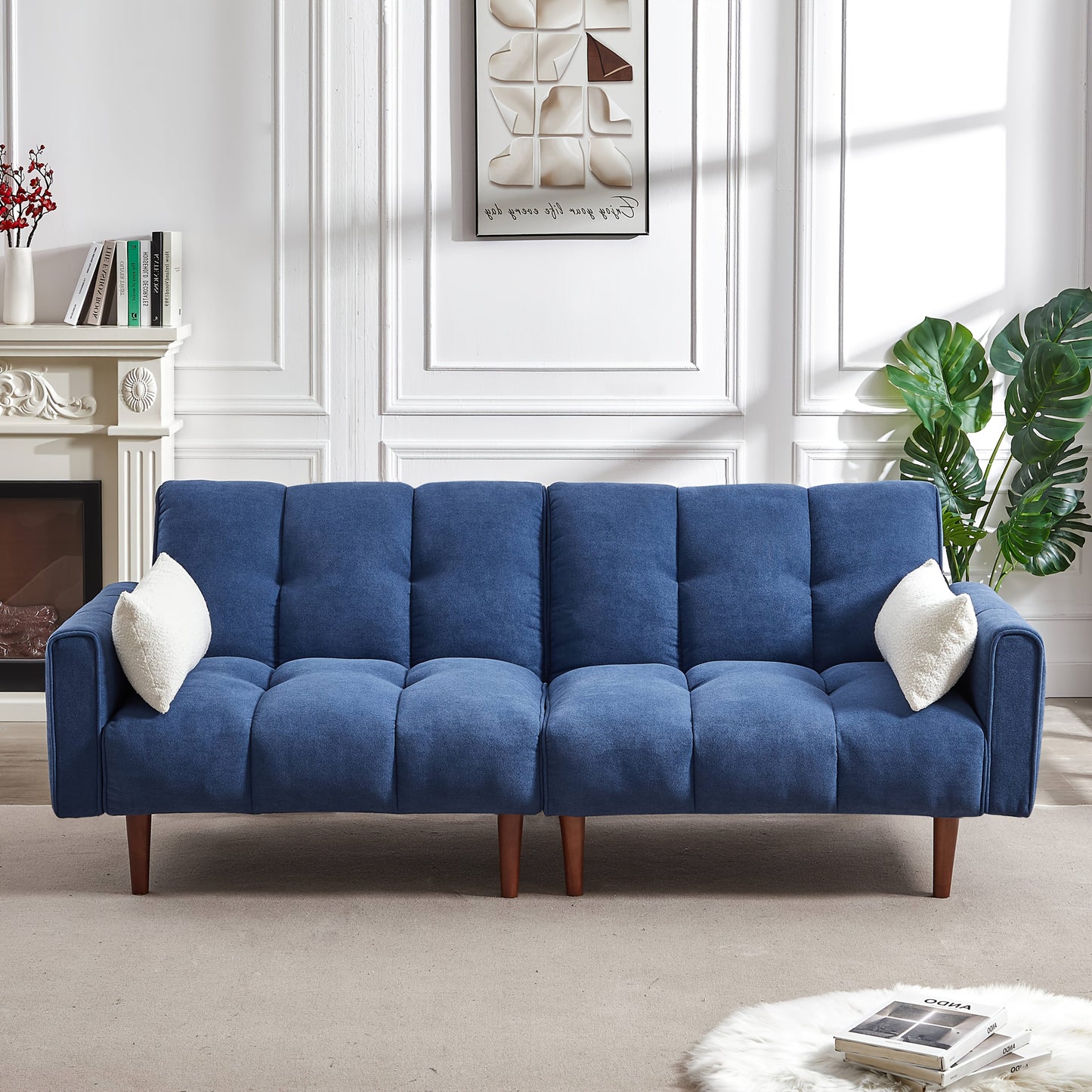 Convertible Futon Sofa Bed, Adjustable Couch Sleeper