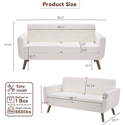 Small Upholstered Love Seat Furniture Tbfit 65\